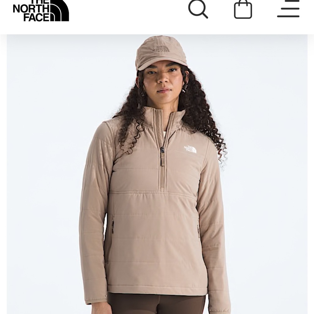 The North Face Mountain Sweatshirt 3.0 Pullover-Olive, not white.